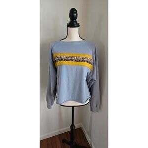 Natural life blue gray sweatshirt L XL
